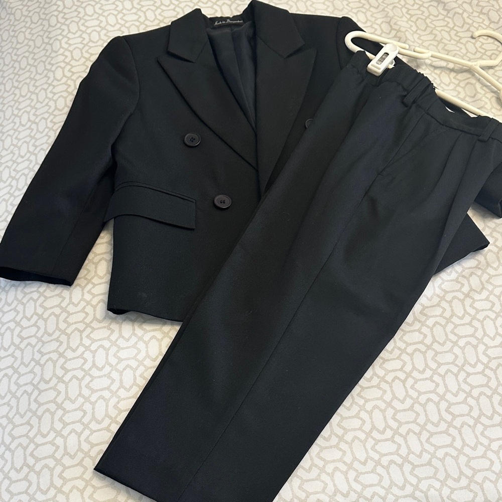 Boys’ 2-pc. Suit Set in black color. - Picture 2 of 6